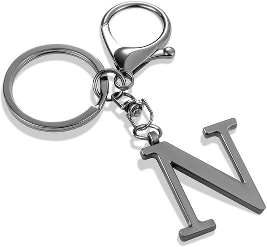 LAXPICOL Gold Letter A-Z Keychain for Women Bag Charms Purse Charms For Handbags Metal Alphabet Initial Letter Keychain