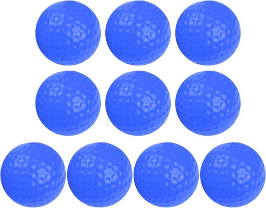 10 Pack Pu Foams Golf Practice Ball Realistic Feel Flight Training Ball for Indoor Outdoor Ball Colored