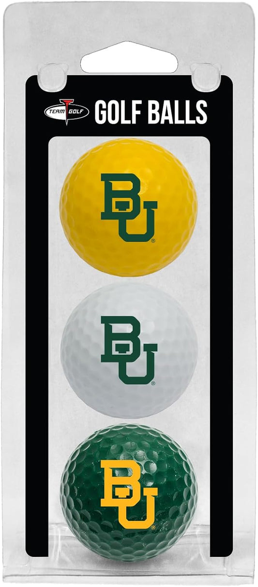 Team Golf NCAA Regulation Size Golf Balls, 3 Pack, Full Color Durable Team Imprint