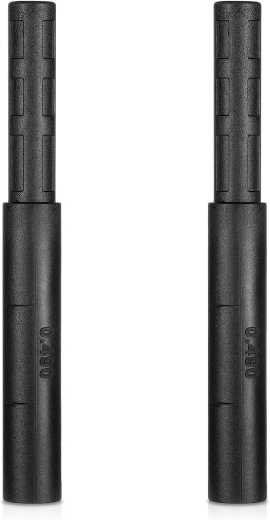 2PCS Graphite Golf Club Extension, Carbon Fiber Golf Shaft Extender, 5in Length, 0.6in Diameter, Black