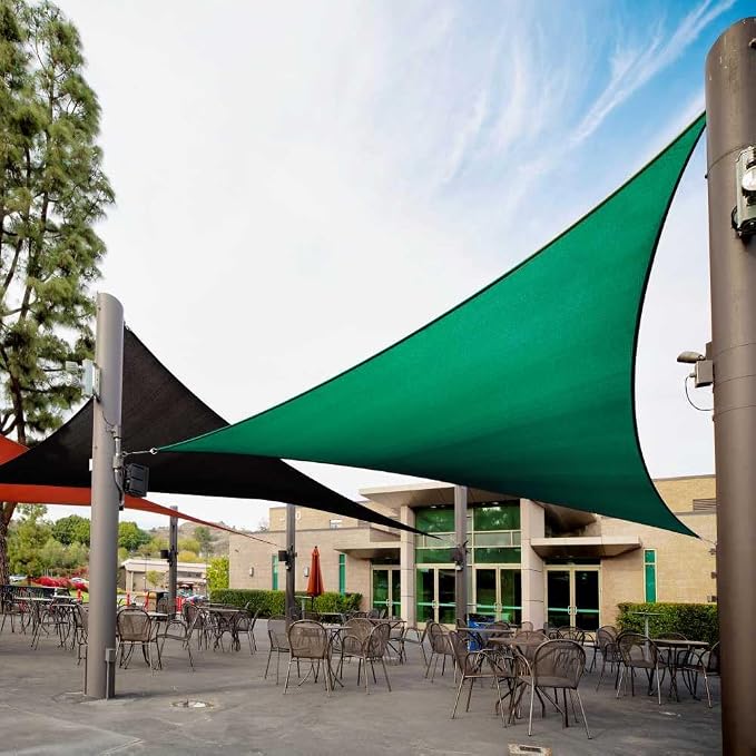 Royal Shade 4' x 4' x 4' Green Triangle Sun Shade Sail Order to Make RTAPT8 by RoyalShade