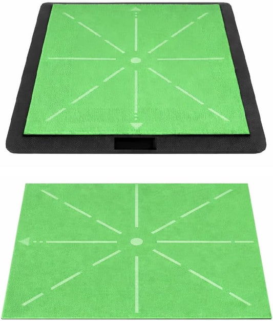Golf Hitting Mat, Advanced Guides for Premium, Impact Detection- Outdoor/Indoor Use- Swing Trainer for Home Training- for Golf Lovers and Beginners