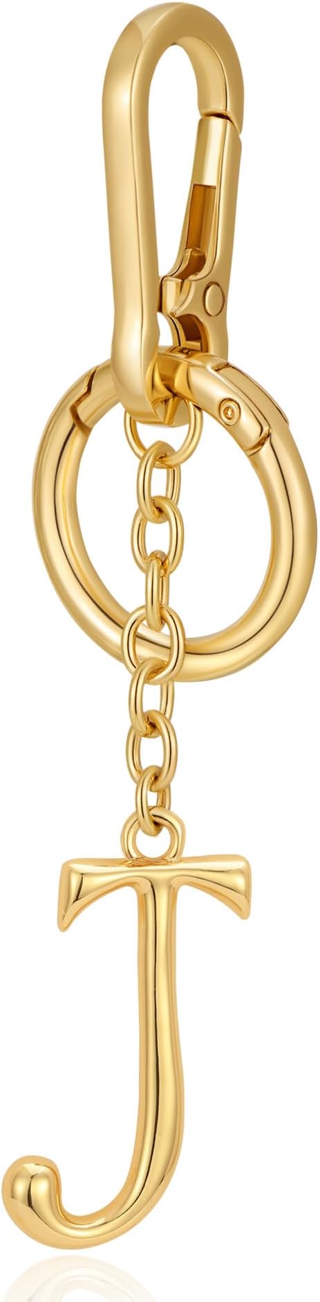 Gold Initial Keychain For Women Cute Bubble Letter Keychains Initial Bag Charm Personalized Keychain Accessories Gift