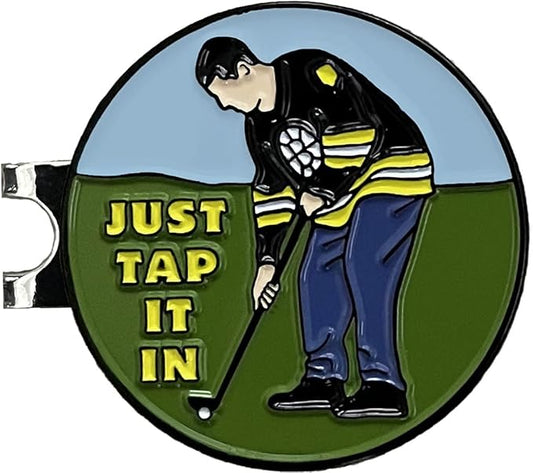 Balanced Co. Funny Golf Hat Clip with Enamel Magnetic Ball Marker