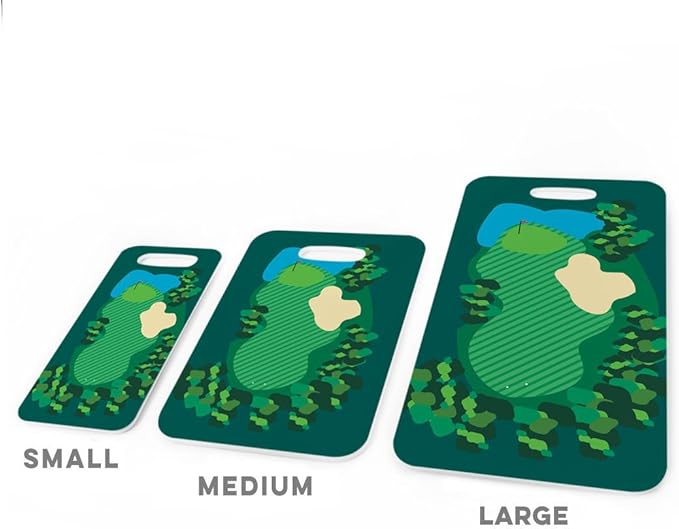ChalkTalkSPORTS Golf Luggage & Bag Tag | Golf Course | Custom Info on Back | Small