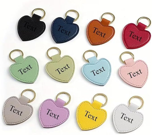 10Pack Personalized Leather Keychain Bulk, Custom Handmade Leather Key Chain Ring for Men/Women/Company Events