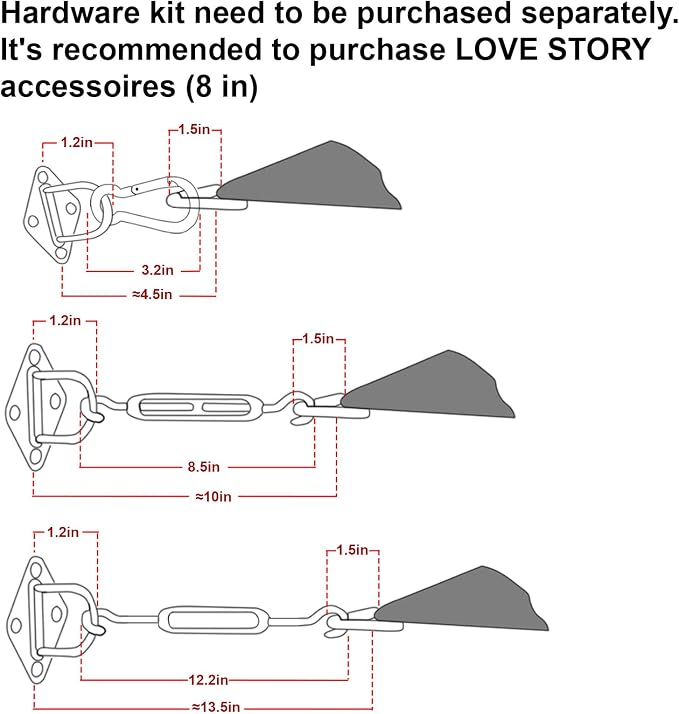 LOVE STORY 20' x 23' Rectangle Sun Shade Sail - Image 3