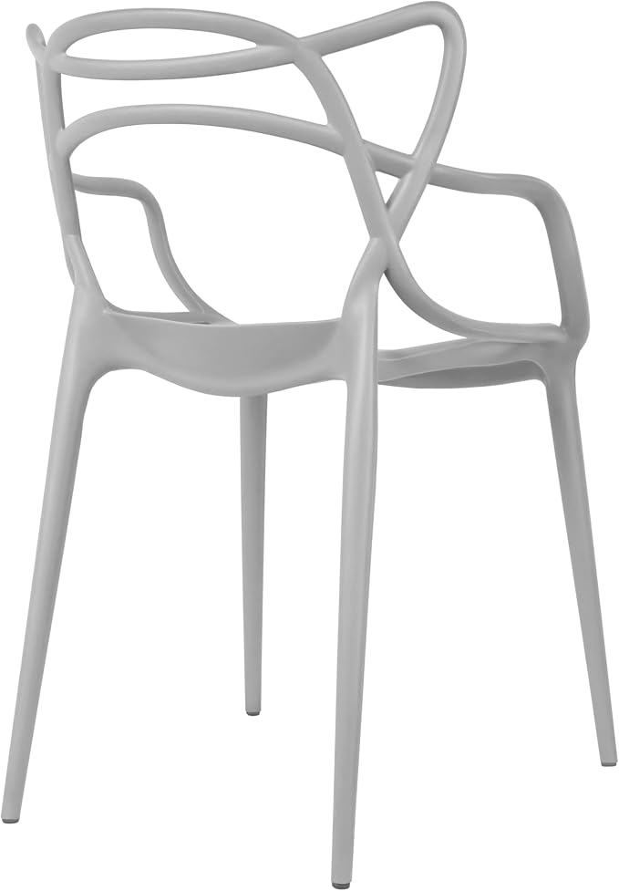 2xhome Modern Dining Chair | Stackable Indoor or Outdoor Entangled Side Chair | - Image 6