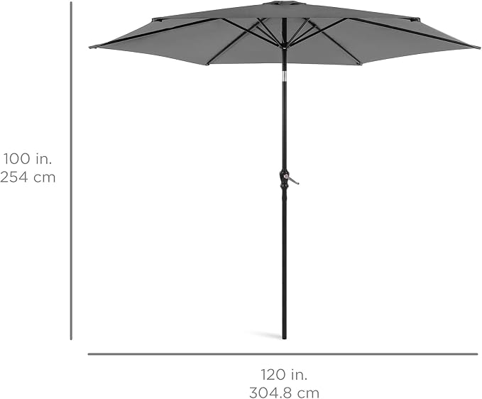 Best Choice Products 10ft Outdoor Patio Umbrella, Outdoor Table Umbrella - Image 7