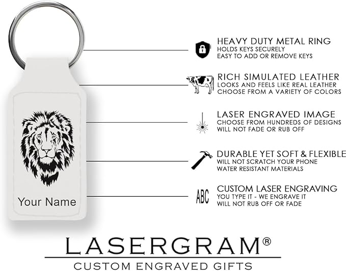 LaserGram Rectangle Keychain, Golfer Golfing, Personalized Engraving Included