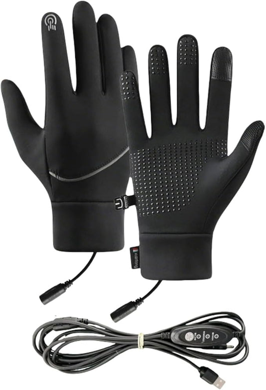 Heated Gloves for Men and Women, Winter Full Finger Hand Warmers Heated Gloves for Skiing Cycling Golf Hiking