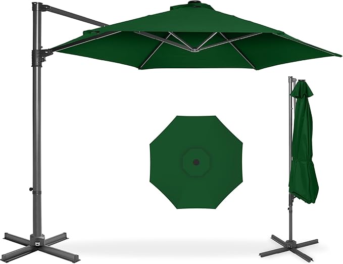 Best Choice Products 10ft Offset Cantilever Hanging Market Patio Umbrella by Unknown