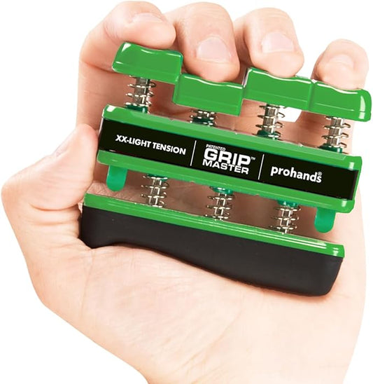 Prohands Gripmaster Hand Exerciser, Finger Exerciser (Hand Grip Strengthener), Spring-Loaded, Finger-Piston System, Isolate & Exercise Each Finger