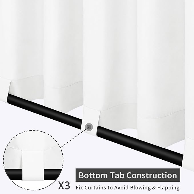 Easy-Going Outdoor Patio Curtains 2 Panels, 54x108 inch, Porch and Pergola - Image 3