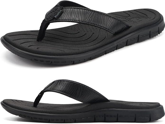 KuaiLu Comfortable Flip Flops for Women with Arch Support Summer Beach Walking Thong Sandals Slip On Indoor Outdoor