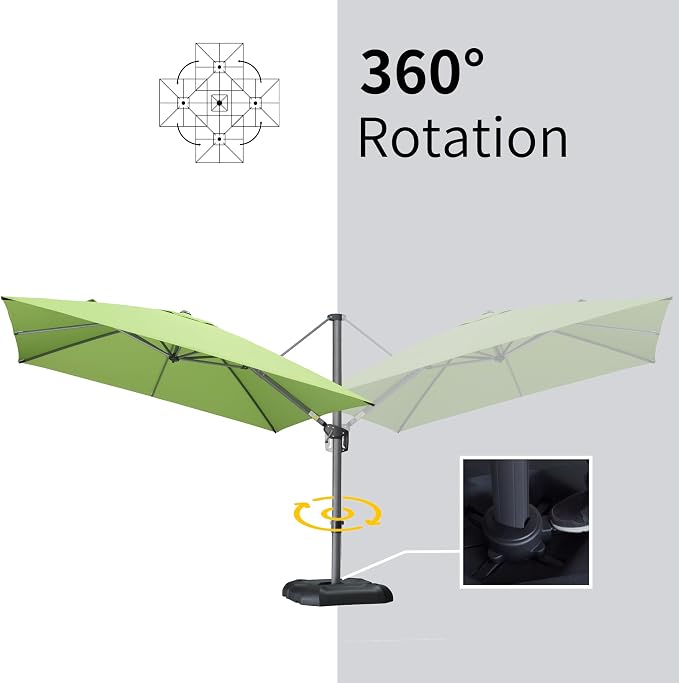 PURPLE LEAF Patio Umbrella 10' x 13' Built - Image 6