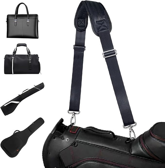 Heavy Duty Shoulder Strap for Bag Universal Replacement 58" Fixed Padded Adjustable Buckle