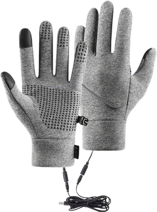 Heated Gloves for Men and Women, Winter Full Finger Hand Warmers Heated Gloves for Skiing Cycling Golf Hiking