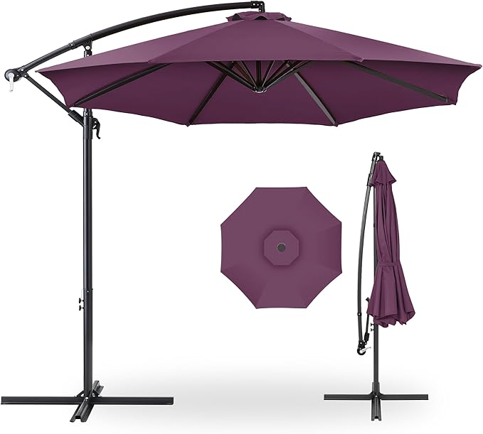 Best Choice Products 10ft Offset Cantilever Hanging Market Patio Umbrella by Unknown