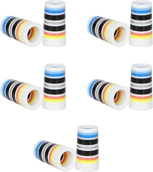 10 Pcs Golf Ferrules,Golfing Club Ferrules Colorful Golfing Iron Ferrules Fit 0.35Inch Tapered Steel Shafts