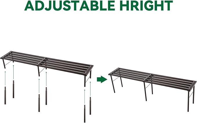 Metal Plant Stand, Rust-proof Aluminum Flower Pot Stand, Heavy Duty Planter - Image 5