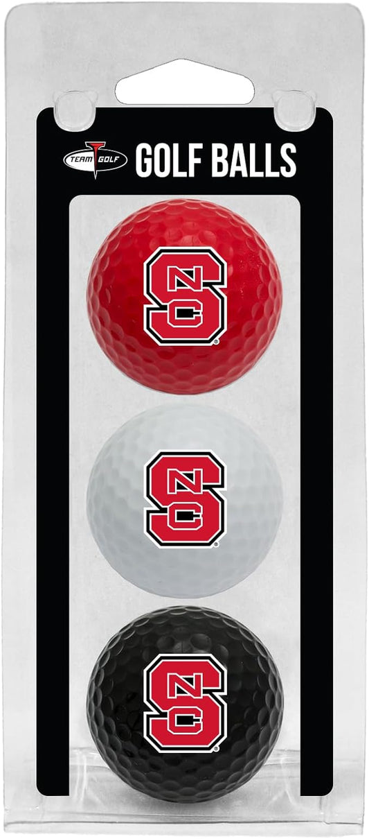 Team Golf NCAA Regulation Size Golf Balls, 3 Pack, Full Color Durable Team Imprint