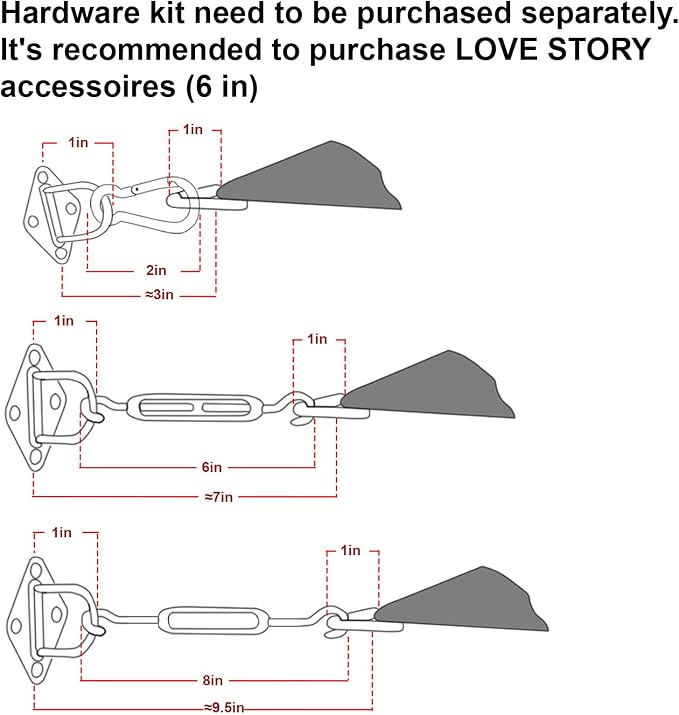 LOVE STORY Custom Size 16' x 16' x 22.6' Sun Shade Sail - Image 3