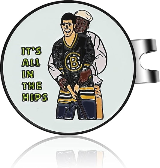 Enamel Golf Ball Marker with Magnetic Hat Clip - Funny Golf Accessories - Great Gift for Golf Lovers