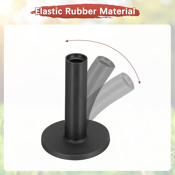 Rubber Golf Tees - Flexible Stable Ball Holder Use for Home & Outdoor & Indoor Tall Training Driving Range - [] Hitting Mats
