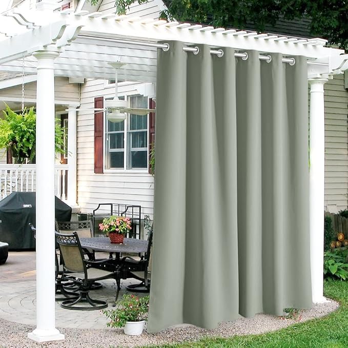 RYB HOME Outdoor Curtains for Patio Waterproof Privacy Thermal Insulated | by RYBHOME