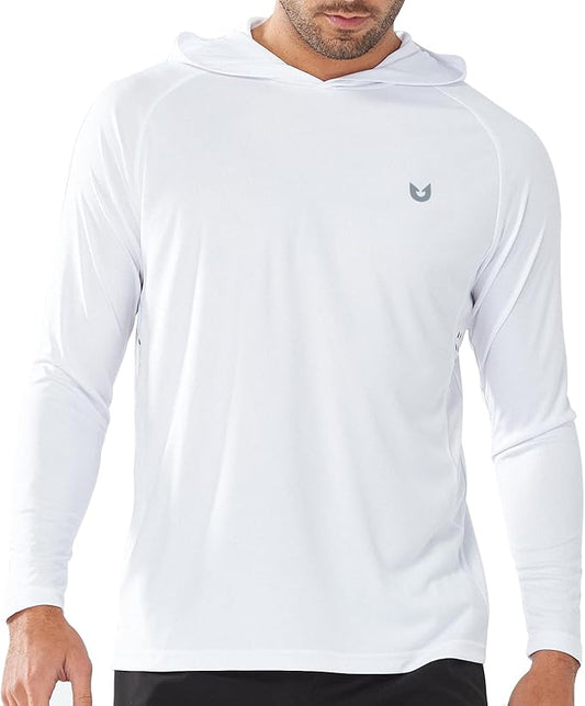 NORTHYARD Men's UPF 50+ Hoodie Shirts Long Sleeve Sun Protection Fishing Swim Beach UV SPF Rash Guard Quick Dry Lightweight