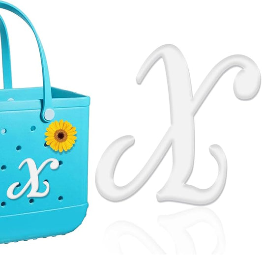Mity rain Letter Charms for Bogg Bag，Alphabet Lettering Accessories Charms Compatible with Bogg Bag Original All Models, Insert Decorative Letter for Handbag Beach Tote Bag X