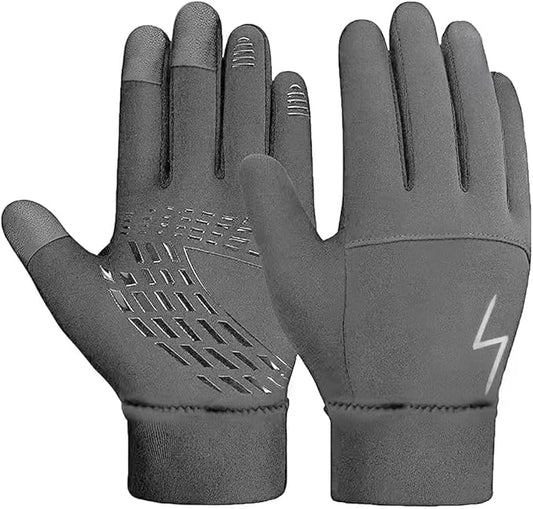 Kids Winter Gloves Back Water Repellent Touchscreen Warm Fleece Anti-Slip for Boys Girls Teen 3-15 Years
