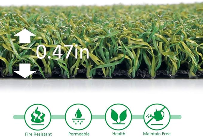 Pro Putting Green Golf Artificial Grass Turf 10FTX31FT， Indoor Outdoor Golf Training Mat, Synthetic Fake Grass for Baseball Football Gym Sports