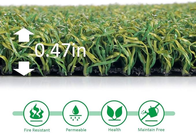 Petgrow Pro Putting Green Golf Artificial Grass Turf 6FTX47FT， Indoor Outdoor Golf Training Mat, Synthetic Fake Grass for Baseball Football Gym Sports