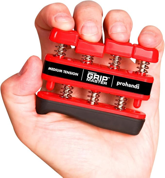 Prohands Gripmaster Hand Exerciser, Finger Exerciser (Hand Grip Strengthener), Spring-Loaded, Finger-Piston System, Isolate & Exercise Each Finger