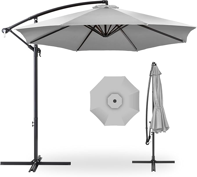 Best Choice Products 10ft Offset Cantilever Hanging Market Patio Umbrella by Unknown