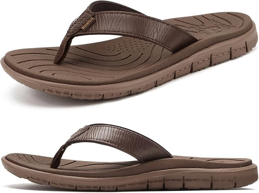 KuaiLu Comfortable Flip Flops for Women with Arch Support Summer Beach Walking Thong Sandals Slip On Indoor Outdoor