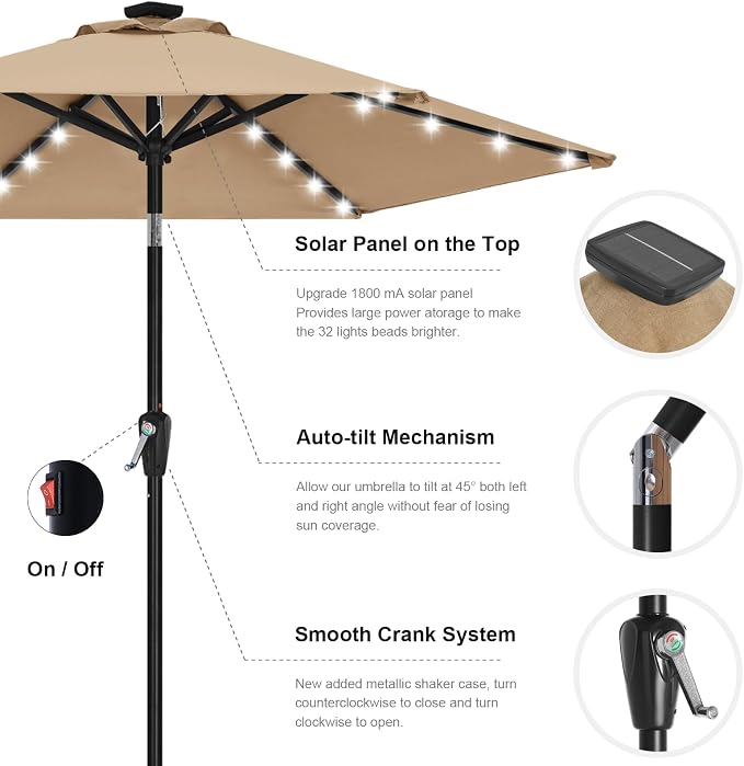 ABCCANOPY Solar Led Patio Umbrella - Image 8