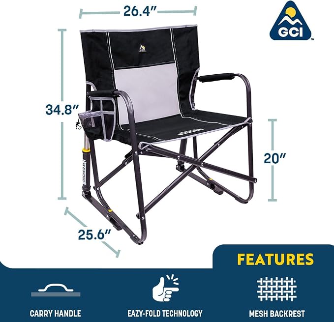 GCI Outdoor Freestyle Rocker XL Camping Chair - Image 3