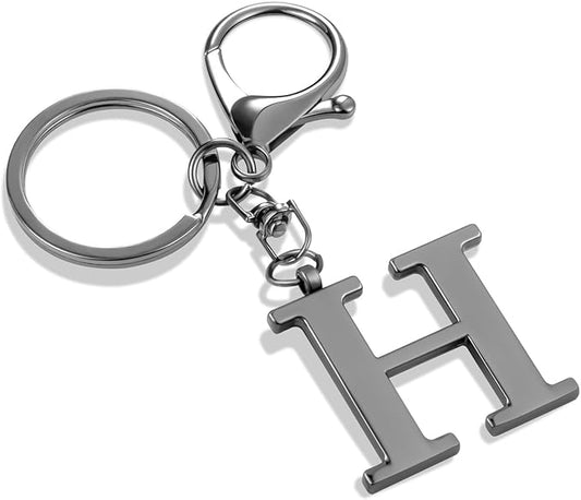 LAXPICOL Gold Letter A-Z Keychain for Women Bag Charms Purse Charms For Handbags Metal Alphabet Initial Letter Keychain