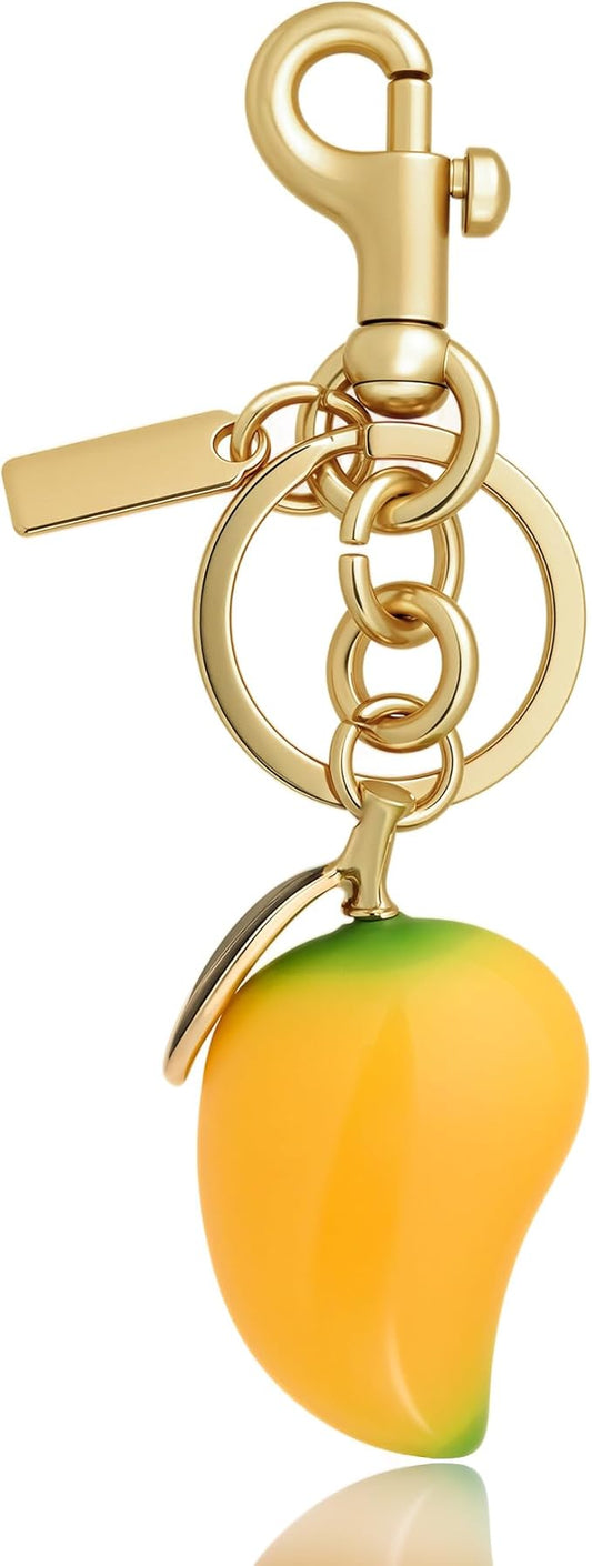 Cherry Bag Charm for Handbag, Big-Apple Strawberry Fruit Bag Charm Cherry Car Accessories KeyChain