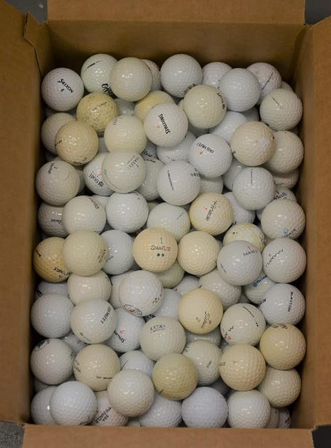 Golf Ball Planet 50 Ball Mesh Bag Hit Away Practice Used Golf Balls