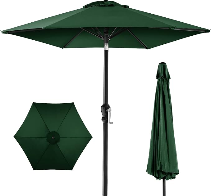 Best Choice Products 7.5ft Heavy-Duty Round Outdoor Market Table Patio Umbrella by Unknown