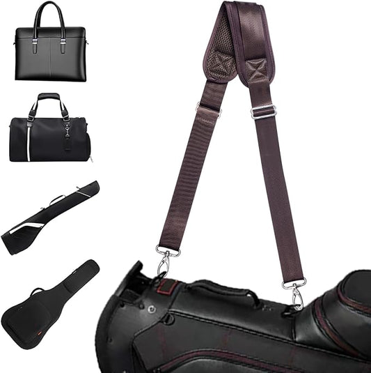 Heavy Duty Shoulder Strap for Bag Universal Replacement 58" Fixed Padded Adjustable Buckle