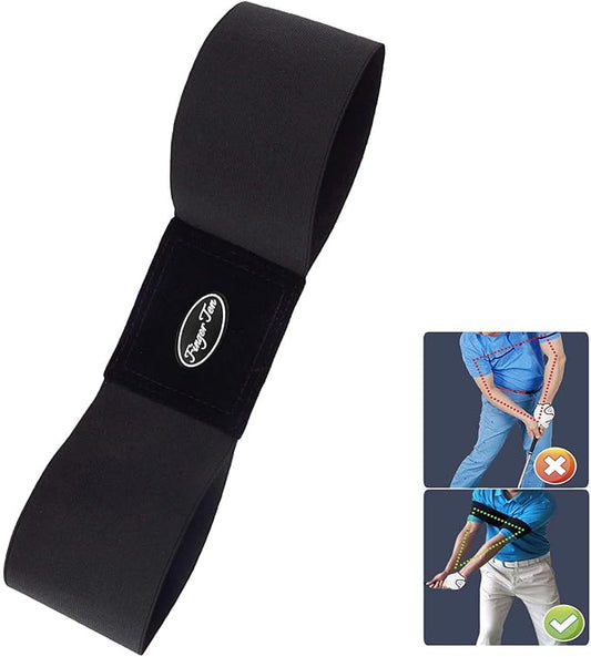 Amy Sport Golf Swing Training Aid Wrist Hinge Adjustable Arm Band with Hanger Smartball Connection Band for Correction, Men Women Ball Between Arms Practice Tool