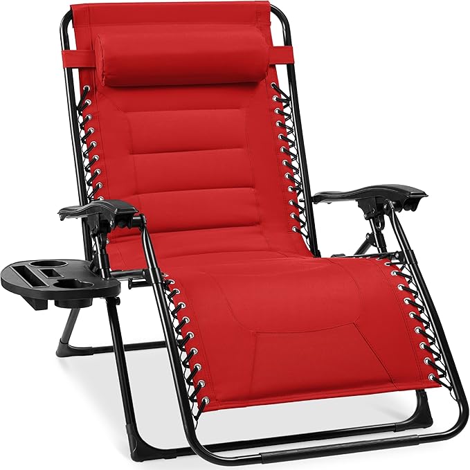 Best Choice Products Oversized Padded Zero Gravity Chair, Folding Outdoor Patio by Unknown