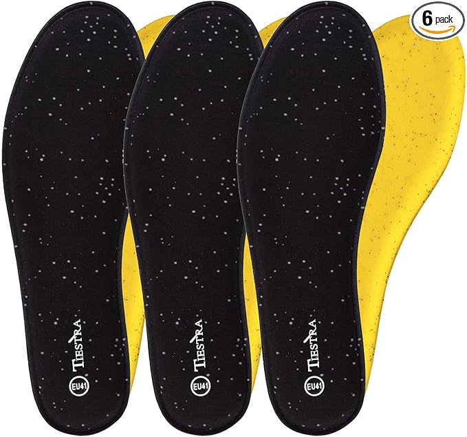 3 Pair -Shoe Inserts for Mens Memory Foam Insoles,Replacement Insoles for Work Boots Running Shoes, Cushion Shock Absorbing for Foot Pain Relief, Comfort Breathable Inner Soles Black 45EU,US12