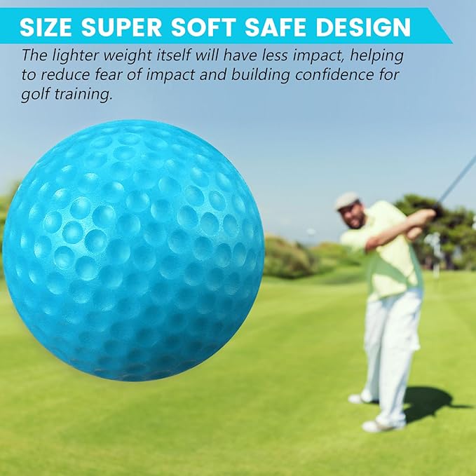 Junkin 80 Pcs Foam Golf Balls Rubber Practice Balls Realistic Feel and Flight Sport Training for Indoor or Outdoor Backyard Golf Training