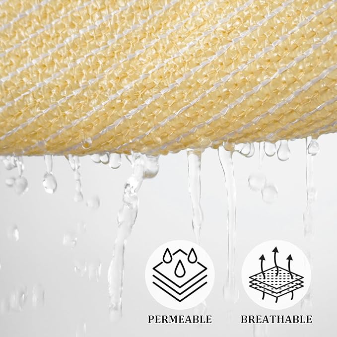 Shade&Beyond Custom Sun Shade Sail 7'X8'X10.6'Triangle Sun Sail Shades Patio UV - Image 3